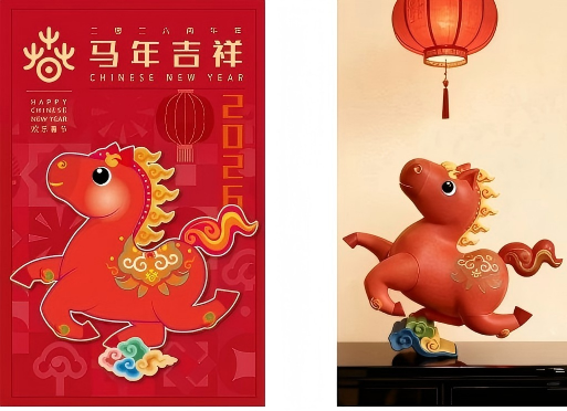 央美团队设计,2026年“欢乐春节”吉祥物“吉祥马”发布