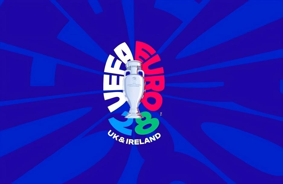 向世界杯看齐，2028欧洲杯会徽刚刚发布，与往届设计大有不同！