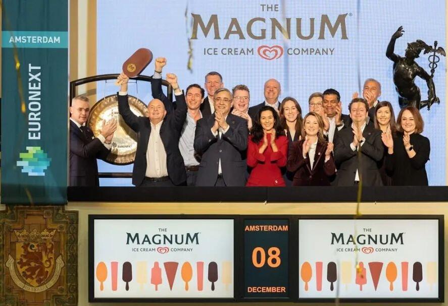 梦龙冰淇淋公司独立上市后，全新企业LOGO 正式亮相