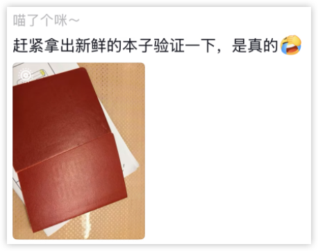 离婚证背后的意外之“囍”,原来是这个意思…