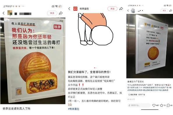 “你还没饱尝生活的毒打”，桃李面包就月饼广告翻车，引热议！