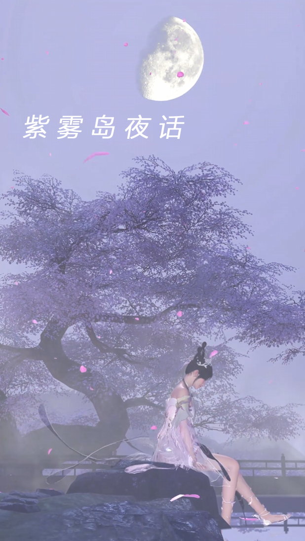 紫雾岛夜话，与玉兔精一起放飞灯